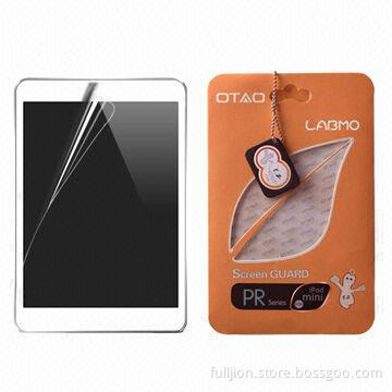 Anti-shock Screen Protector for iPad Mini, Ultra-clear and High-transparency